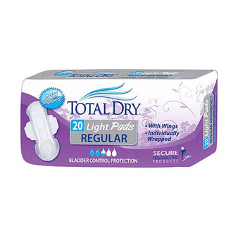 Totaldry Light Pads Regular, 10.75" Long - SP1560