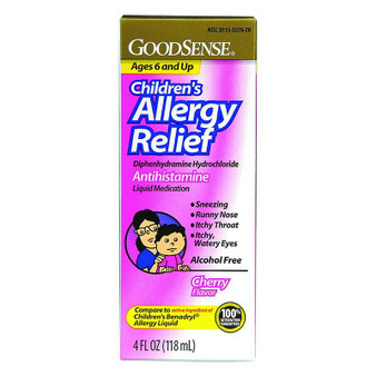 Children's Allergy Relief Liquid, 4 Oz., Cherry