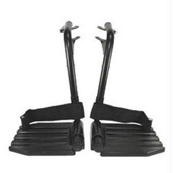 Swing Away Footrests, Black, Composite