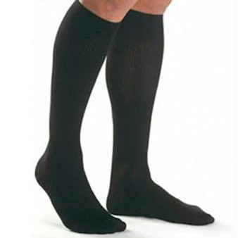 Men's Knee-high Ribbed Compression Socks X-large, Black - 115455