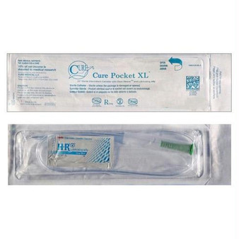 Cure Medical Intermittent Pocket Catheter Xl, 14 Fr, 25"