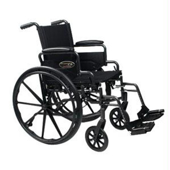Traveler L4 Folding Wheelchair With Elevating Legrest, 16" X 16" Seat