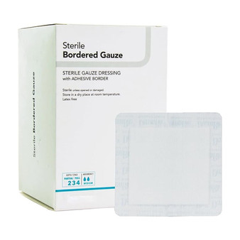 Sterile Border Gauze Dressing, 2" X 2"