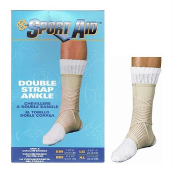 Sport Aid Double Strap Ankle Support, Medium
