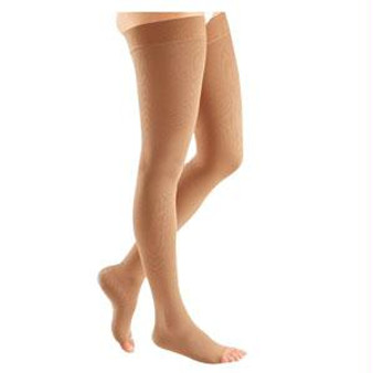Mediven Comfort Thigh-high With Silicone Band, 30-40, Open, Natural, Size 2