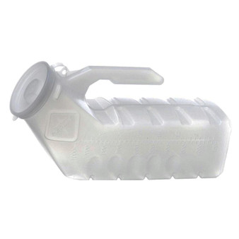 Mini Translucent Male Urinal, 32-oz./1,000 Ml