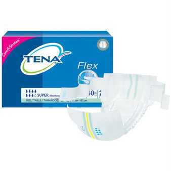 Tena Proskin Flex Super Belted Incontinence Briefs, Size 12, 28" - 42" Waist