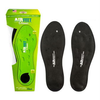 Airfeet Classic Black Insoles, Size 1m, Pair