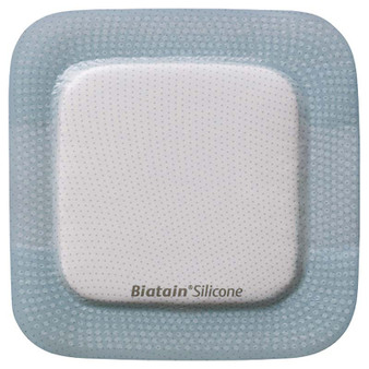 Biatain Silicone Foam Dressing 5" X 5", Pad Size 2.87" X 2.87"