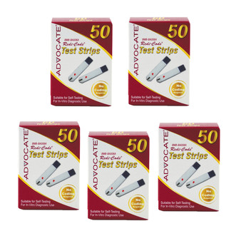 Advocate Redi-Code 250 Test Strips For Glucose Care