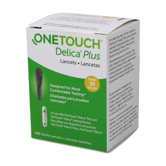 OneTouch Delica Plus 30 Gauge Lancets - 100 Lancets