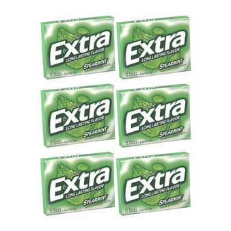 Wrigley's Extra Spearmint Sugar Free Gum 35 Sticks (6 Pack)