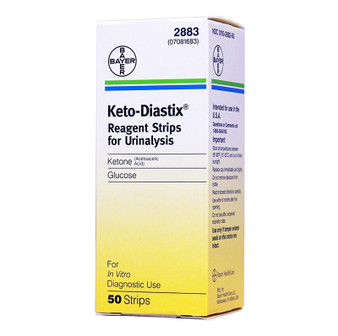 Keto-Diastix Glucose and Ketone for Urinalysis Box of 50