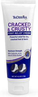 Triderma Cracked & Crusty Healthy Foot Cream 4.2 Oz Tube 93425 