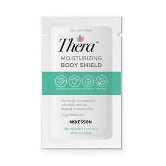 Thera Moisturizing Body Shield 4 Gram Individual Packet Scented Cream Skin Protectant By McKesson