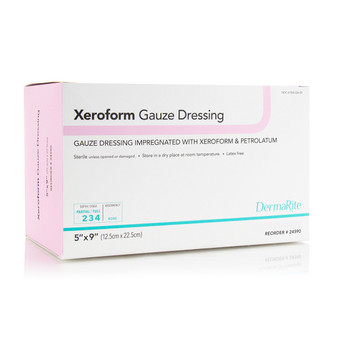 Xeroform Gauze Wound Dressing, 5" X 9"