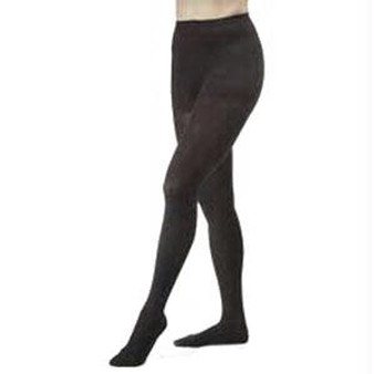 Opaque Women's Waist-high Moderate Compression Pantyhose Small, Black