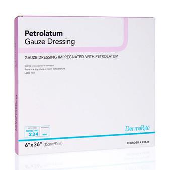 Petrolatum Impregnated Gauze, 6" X 36"