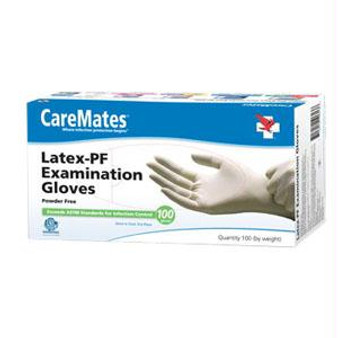 Caremates Latex Powder-free Disposable Examination Gloves, Small, Replaced By 558841
