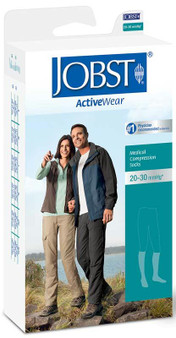 Jobst Activewear Knee-high Firm Compression Socks Small, White