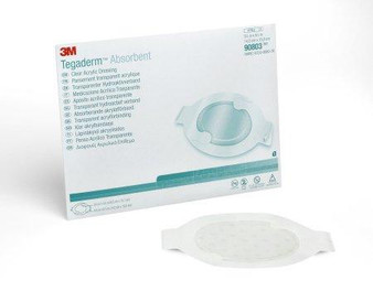 Tegaderm Clear Absorbent Acrylic Dressing 5-3/5" X 6-1/4" Oval