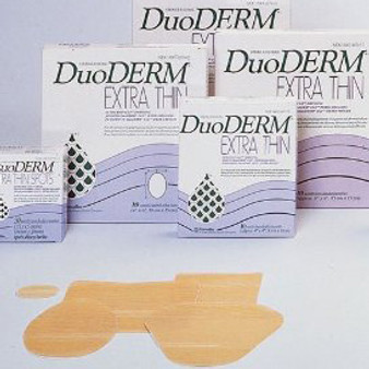 Duoderm Extra Thin Hydrocolloid Dressing 1-3/4" X 1-1/2" Oval Spot