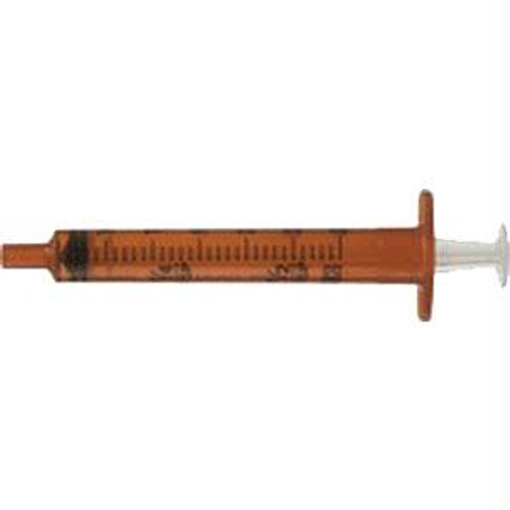 Oral Syringe With Tip Cap 5 Ml, Amber (500 Count)