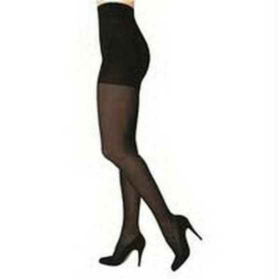 841p Style Soft Opaque Pantyhose, 15-20mmhg, Women's, Medium, Long, Black