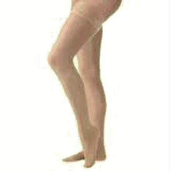 Ultrasheer 30-40 Thigh High Closed Toe Natural Large Lace Silicone Strip