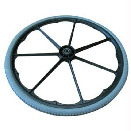 Composite Rear Wheel 24" X 1-3/8", Pneumatic With Flat Free Insert, 7/16" Axle