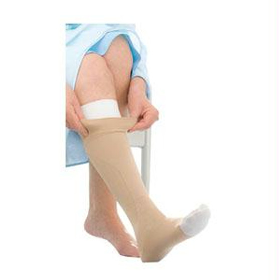 Ulcercare Knee-high Compression Stockings With Liner, 3x-large, Beige