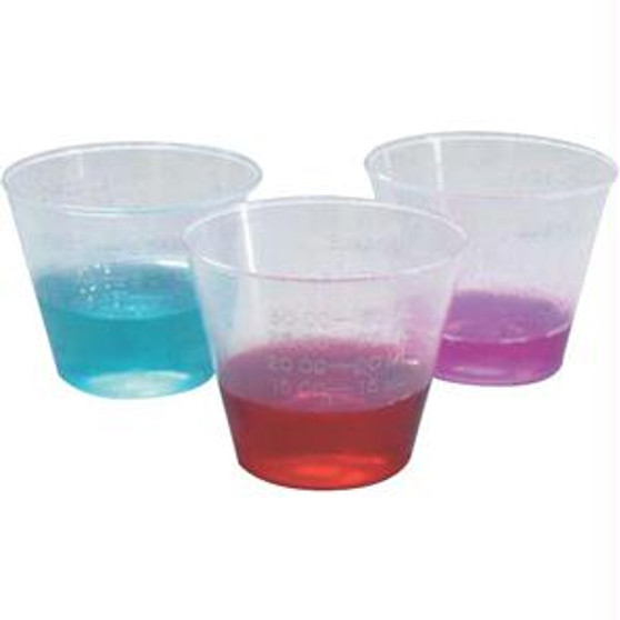 Non-sterile Graduated Plastic Medicine Cups, 2 Oz