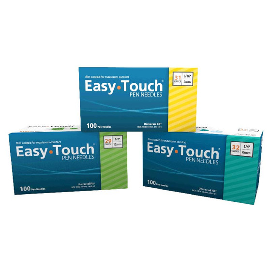 Easy Touch Insulin Pen Needle 31g X 3/16" (100 Count)
