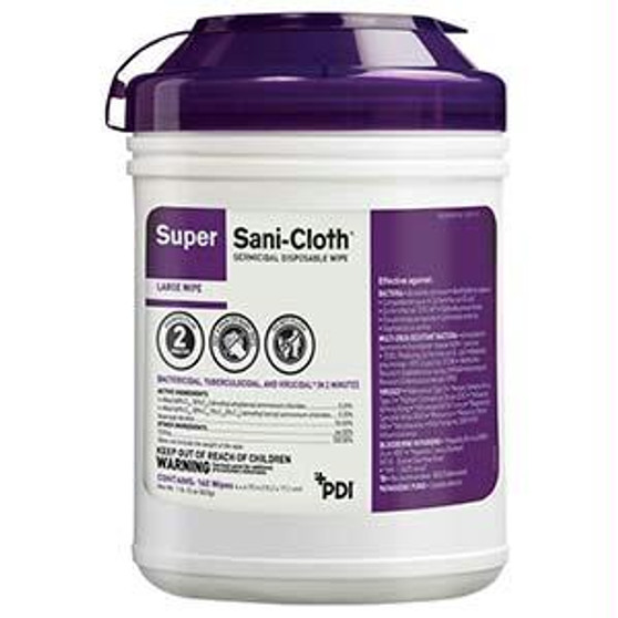 Super Sani-cloth Wipe  6  X 6 3/4   160/tub