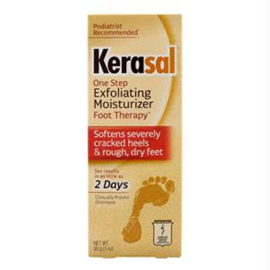 Kerasal Exfoliating Foot Moisturizer Ointment, 30 G