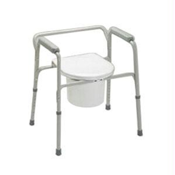 Padded Drop Arm Commode 350 Lbs.