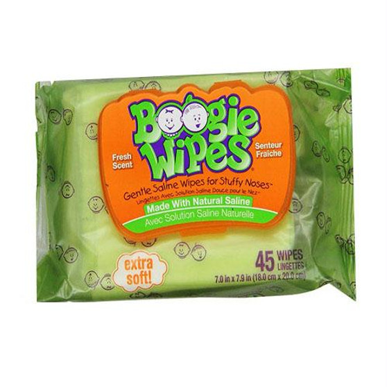 Boogie Wipes Saline Nose Wipes Fresh Scent