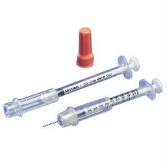Monoject Insulin Safety Syringe 29g X 1/2", 3/10 Ml (100 Count)