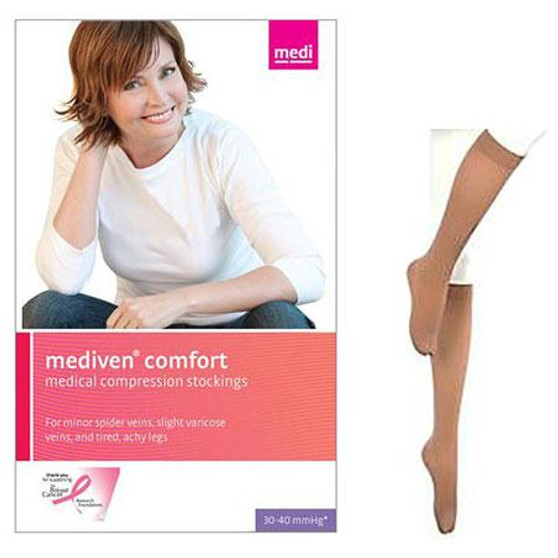 Mediven Comfort Calf, 20-30, Extra Wide, Closed, Natural, Size 4