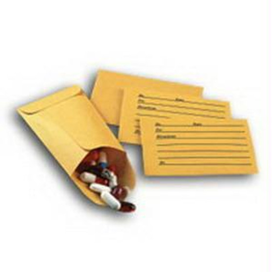 Pill Envelope Tan Heavy Stock Without Label