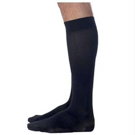 822c Style Microfiber Calf, 20-30mmhg, Men's, Large, Long, Black