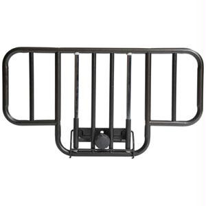 Deluxe Half Length Hospital Bed Side Rail, Brown Vein