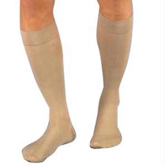 Relief Knee-high Firm Compression Stockings Large Full Calf, Black