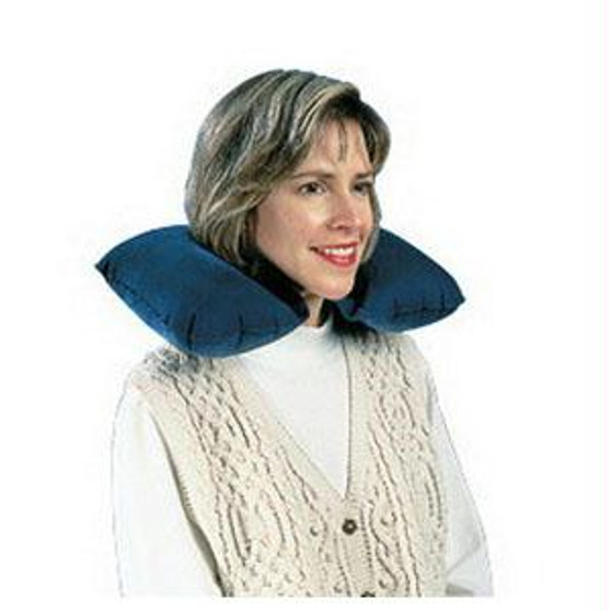 Inflatable Neck Rest Pillow With Carrying Pouch