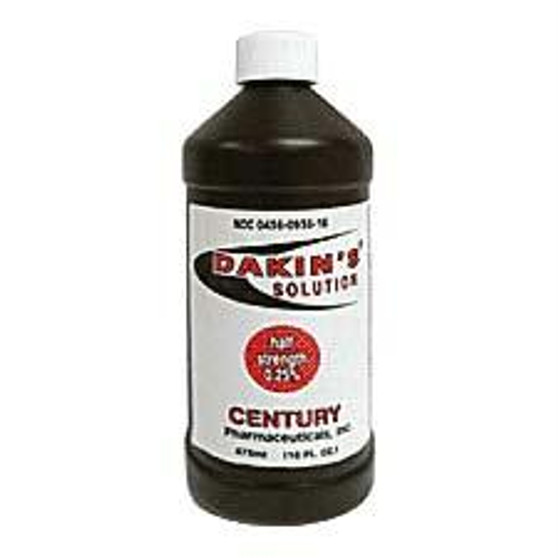 Dakin's Solution Half Strength .25%, 16 Oz. Bottle
