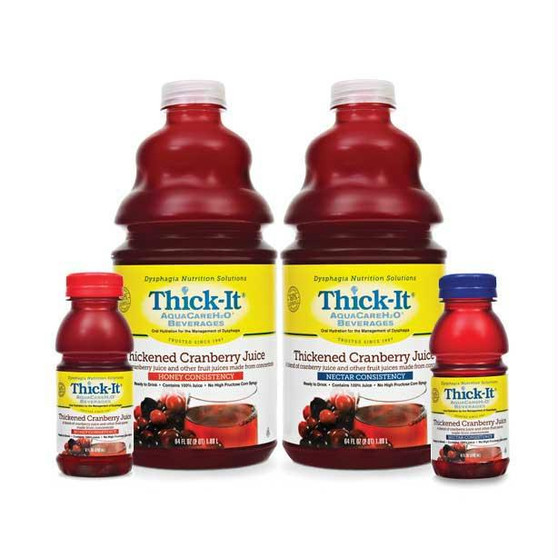 Thick-it Aquacare H2o Thickened Cranberry Juice Honey Consistency 8 Oz.