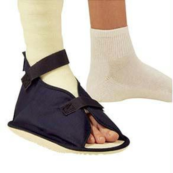 Cast Shoe Navy Canvas, Rocker, Open, Medium