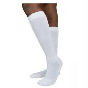 602c Diabetic Compression Socks, 18-25mmhg, Men's, Medium, Short, White