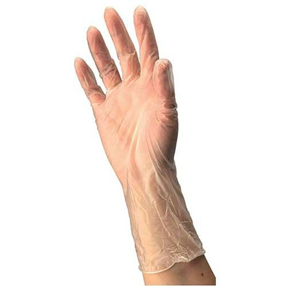 Cardinal Health Clear Vinyl Exam Gloves, X-large