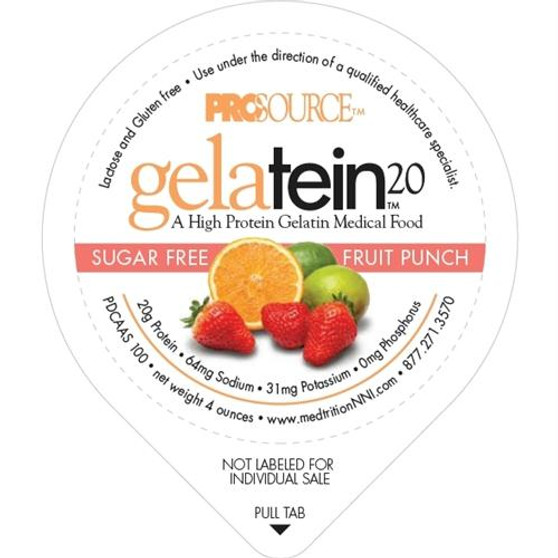 Prosource Gelatin 20 Fruit Punch Protein, 4 Oz. Cup,  88 Cal